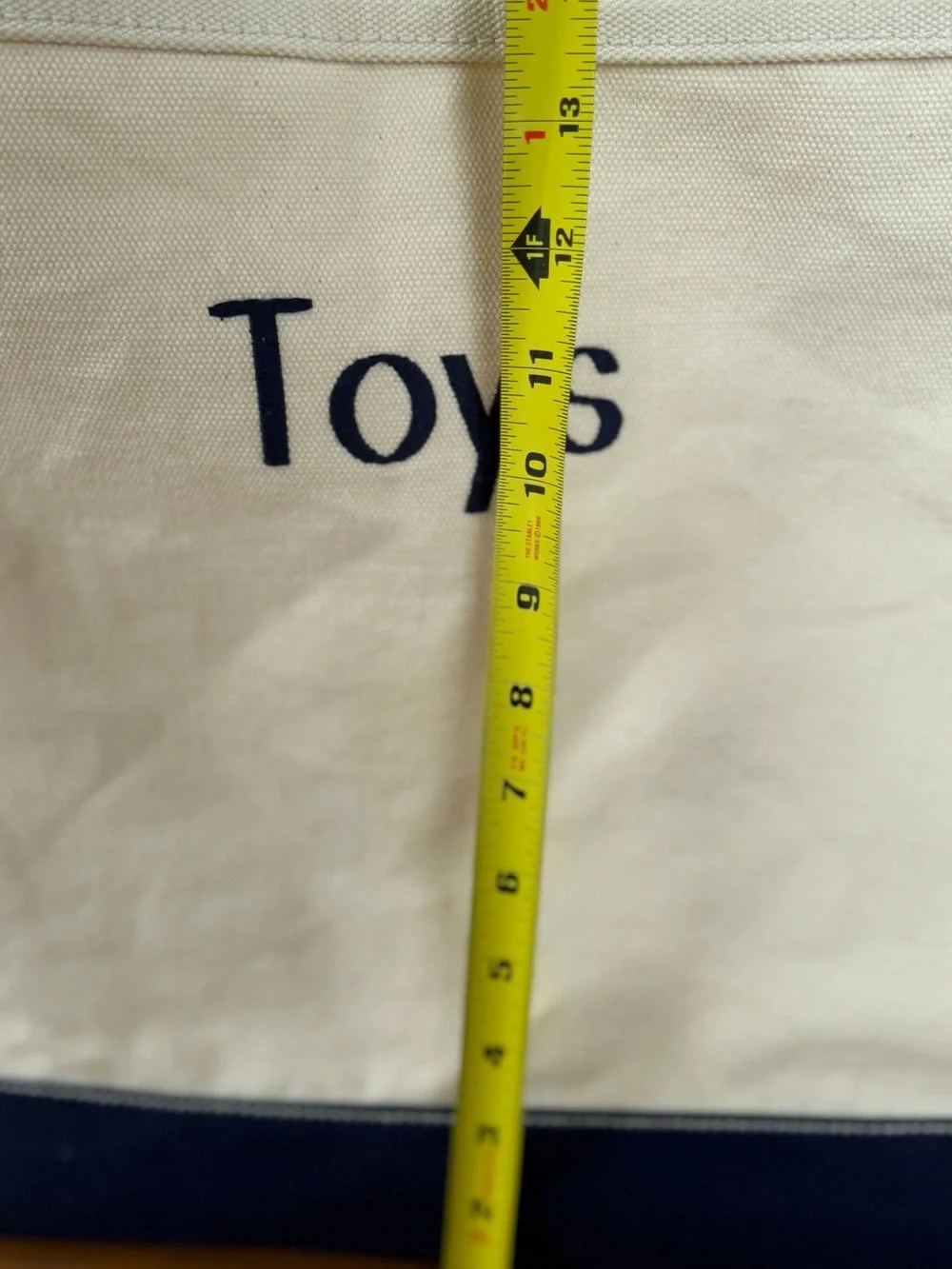 Land’s End Large Canvas Toy Bin / Storage Organizer - 21” x 16” x 14”